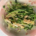 簡単！時短！豆苗と油揚げのシーチキン炒め